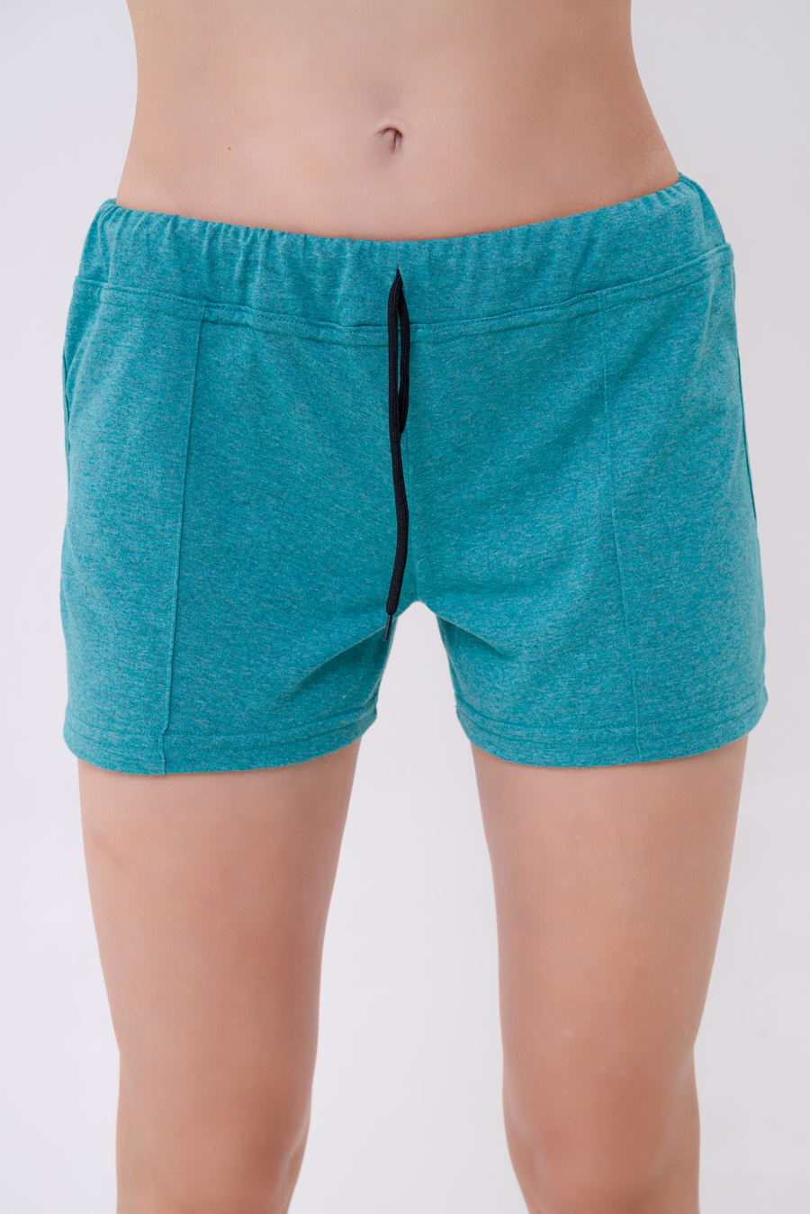 Шорты женские из кулирки Молодежные бирюзовый