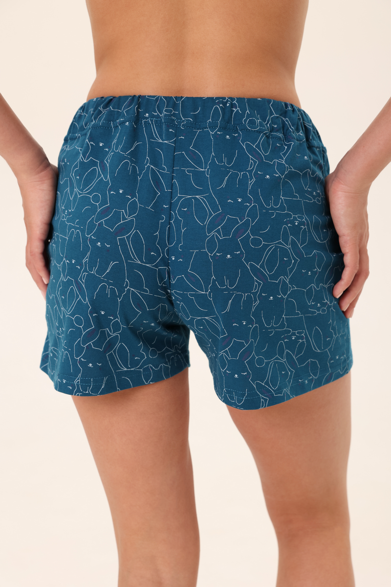 Шорты женские из кулирки Молодежные петроль