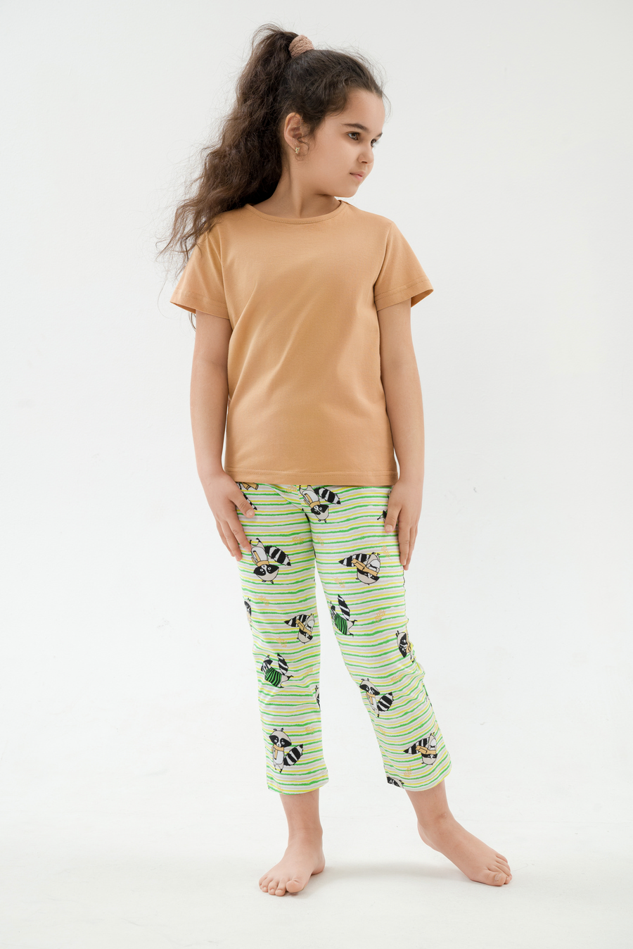 Брюки подростковые из кулирки енот