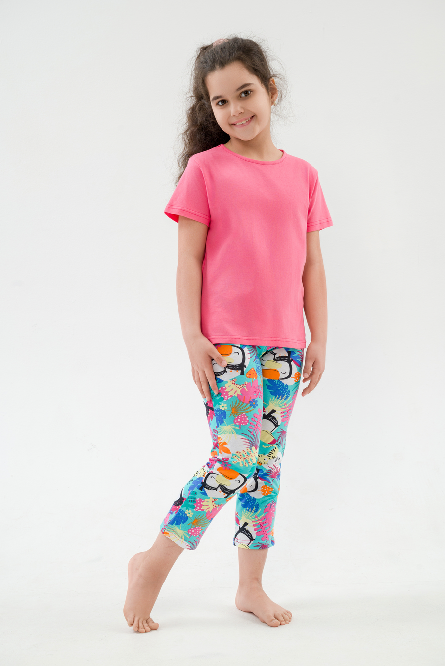 Футболка детская из кулирки розовый