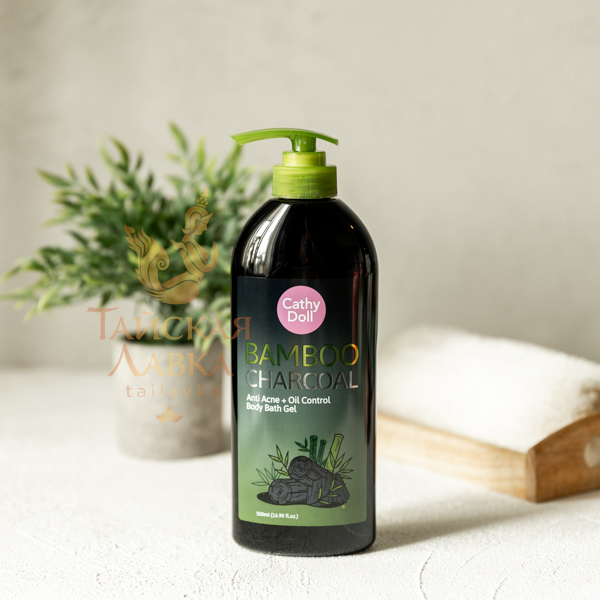 Гель д/душа против Жирности и Высыпаний «Бамбук и Древесный Уголь» 500 мл