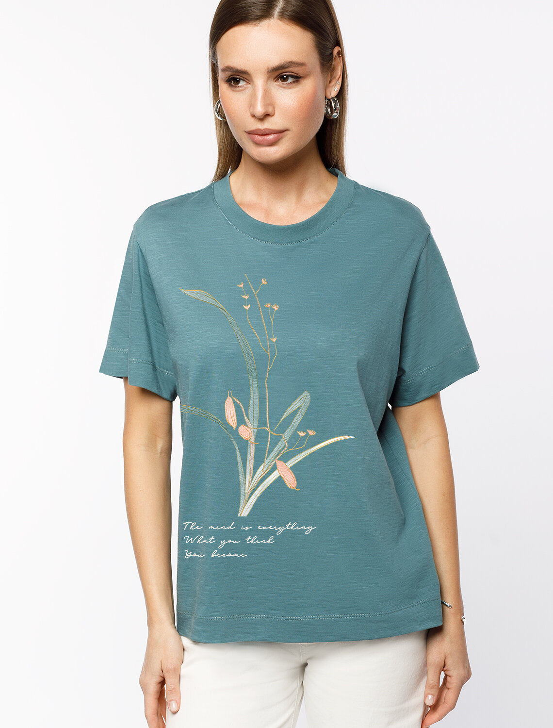 ст. цена1450руб.! VILATTE Футболка D49.071полынь_the mind