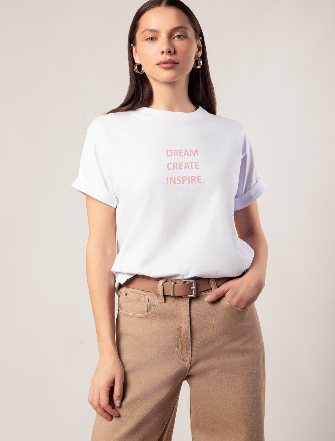 ст. цена1390руб.! VILATTE Футболка D49.117белый_create