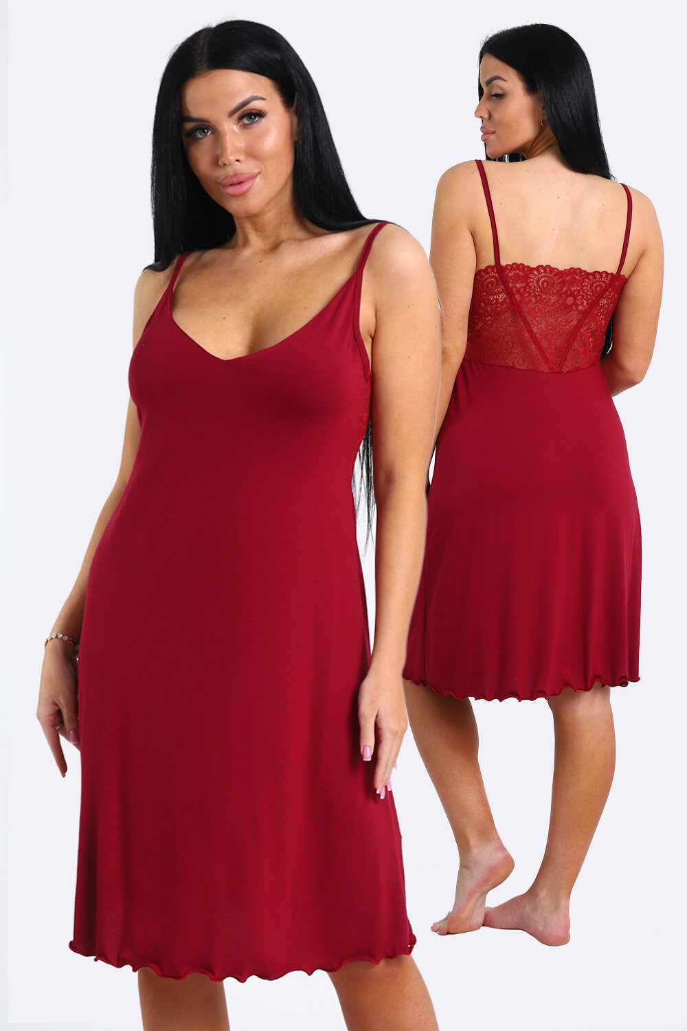 ст. цена894руб.! Натали Сорочка 82047бордо