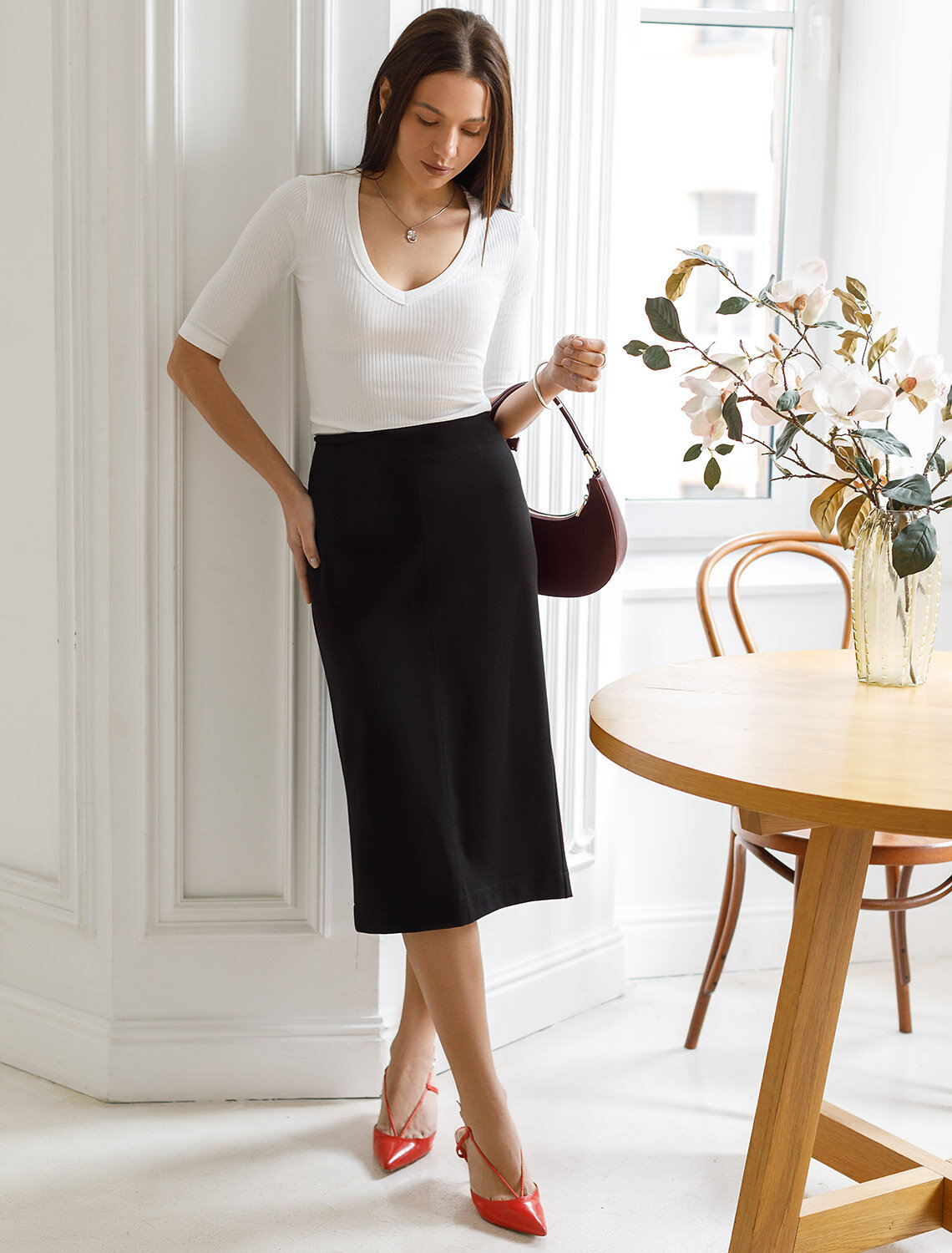 ст. цена1350руб.! VILATTE Футболка D49.107белый