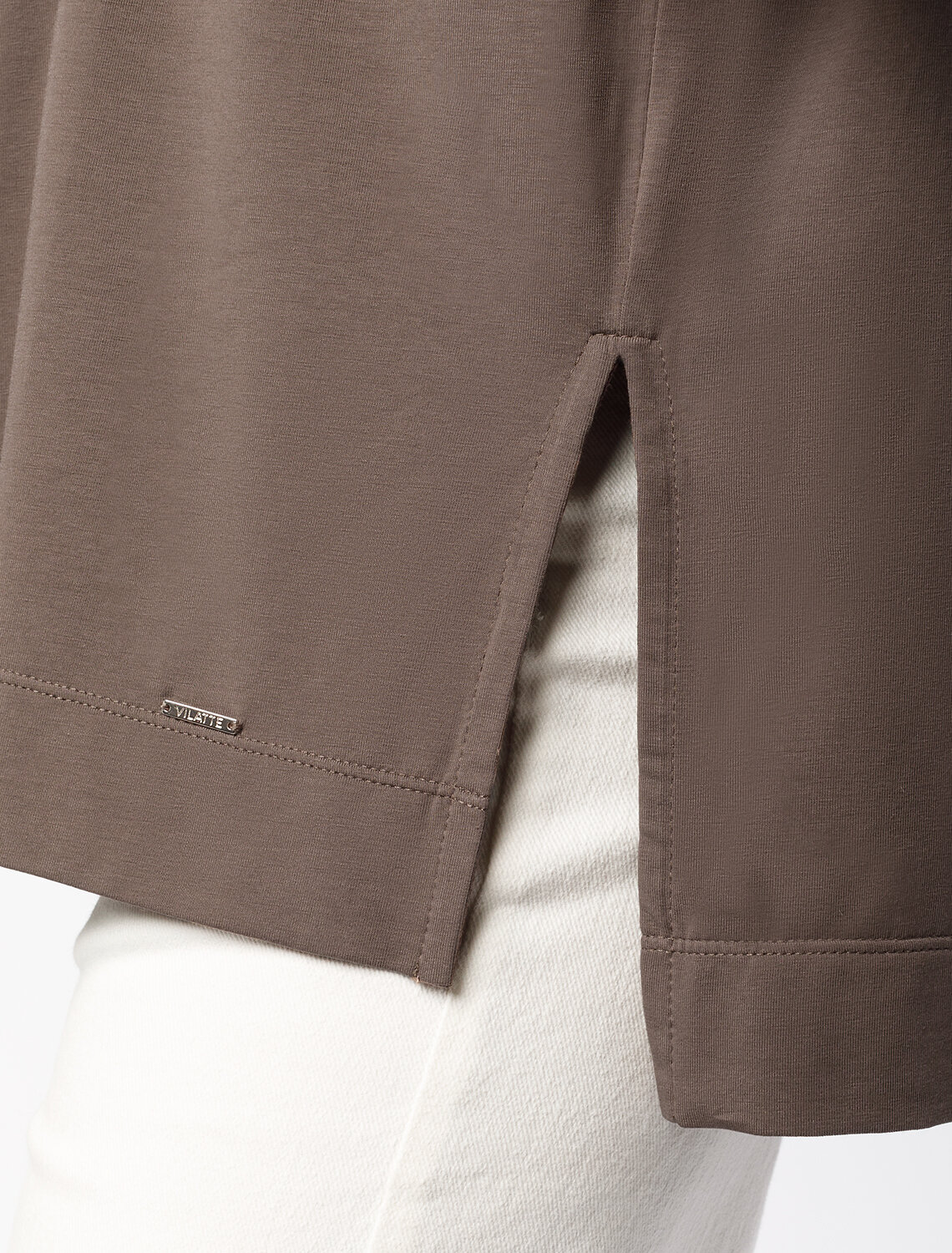 ст. цена1490руб.! VILATTE Футболка D49.082кофе_soul shine