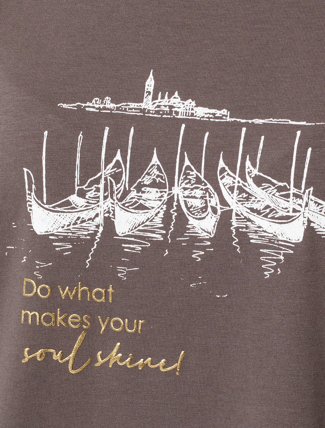 ст. цена1490руб.! VILATTE Футболка D49.082кофе_soul shine