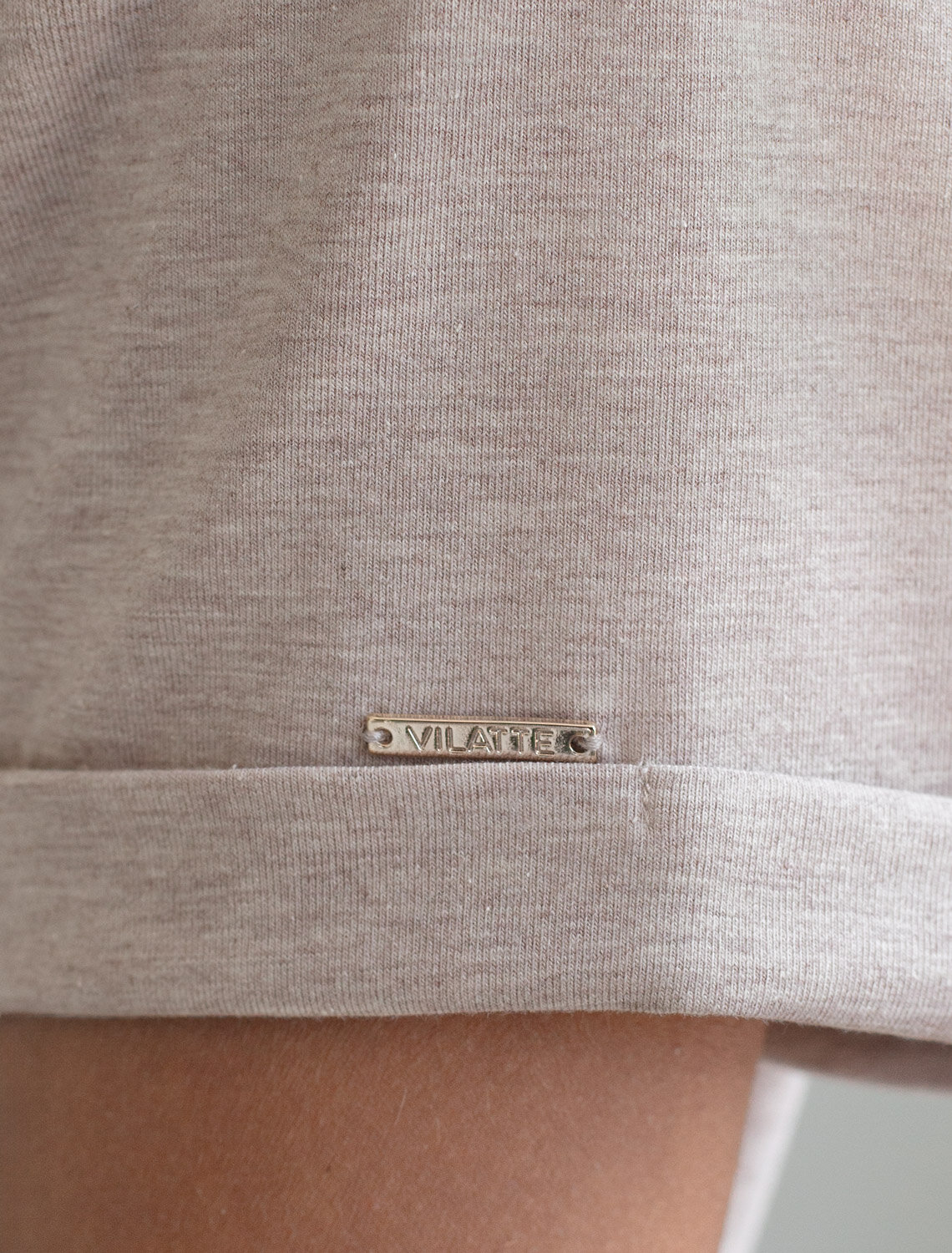 ст. цена1390руб.! VILATTE Футболка D49.117кофейный меланж_create