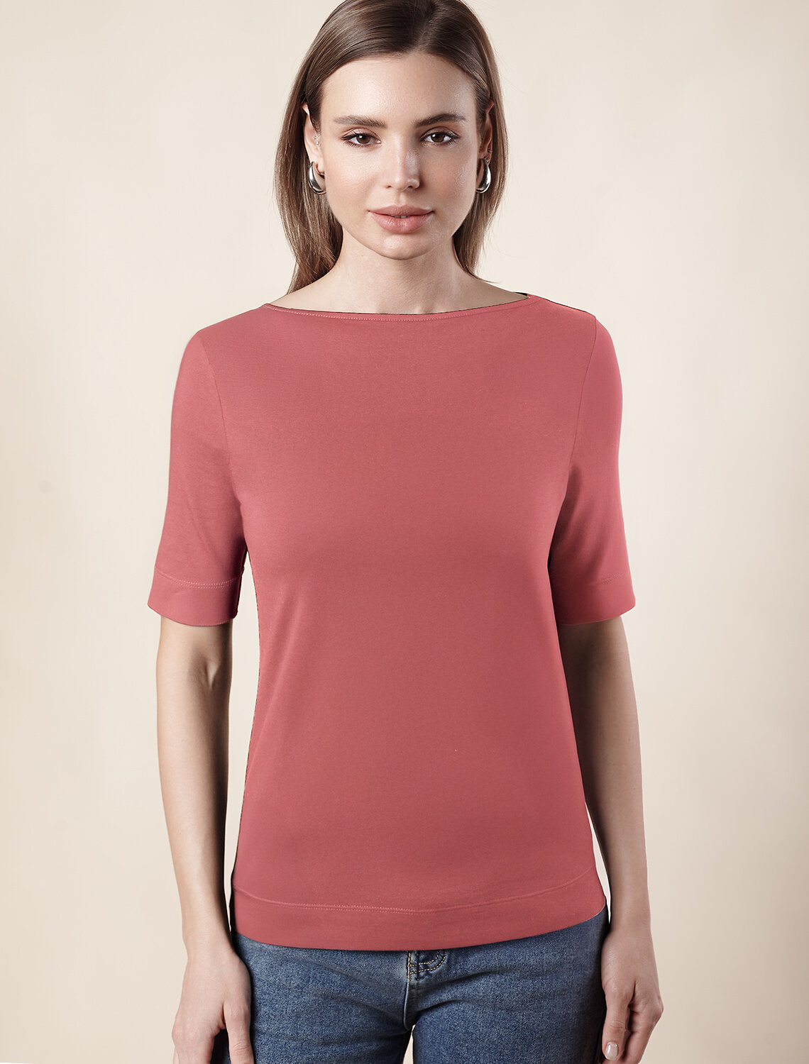 ст. цена1290руб.! VILATTE Футболка D49.112терракота