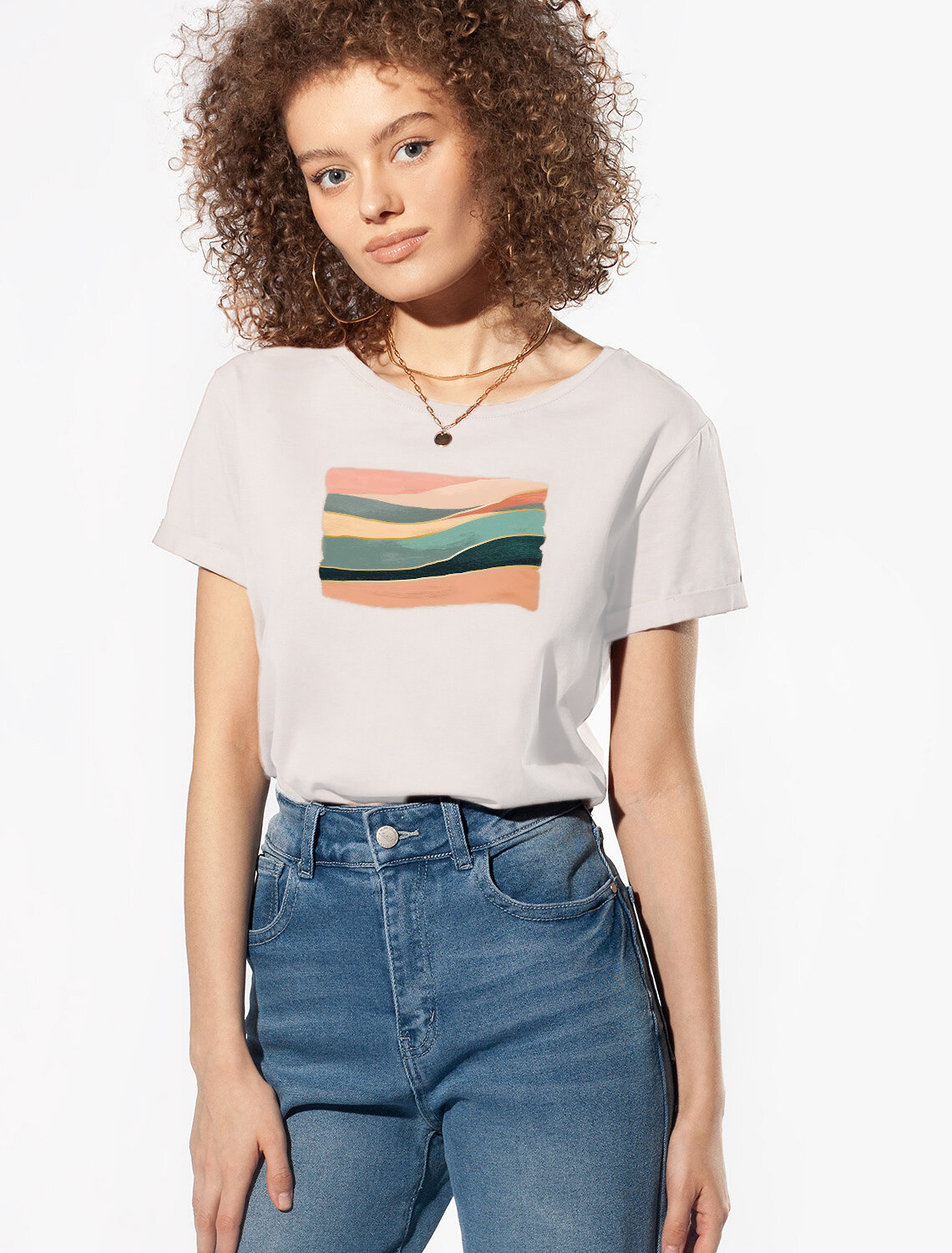 ст. цена1390руб.! VILATTE Футболка D49.097бежевый_soft touch