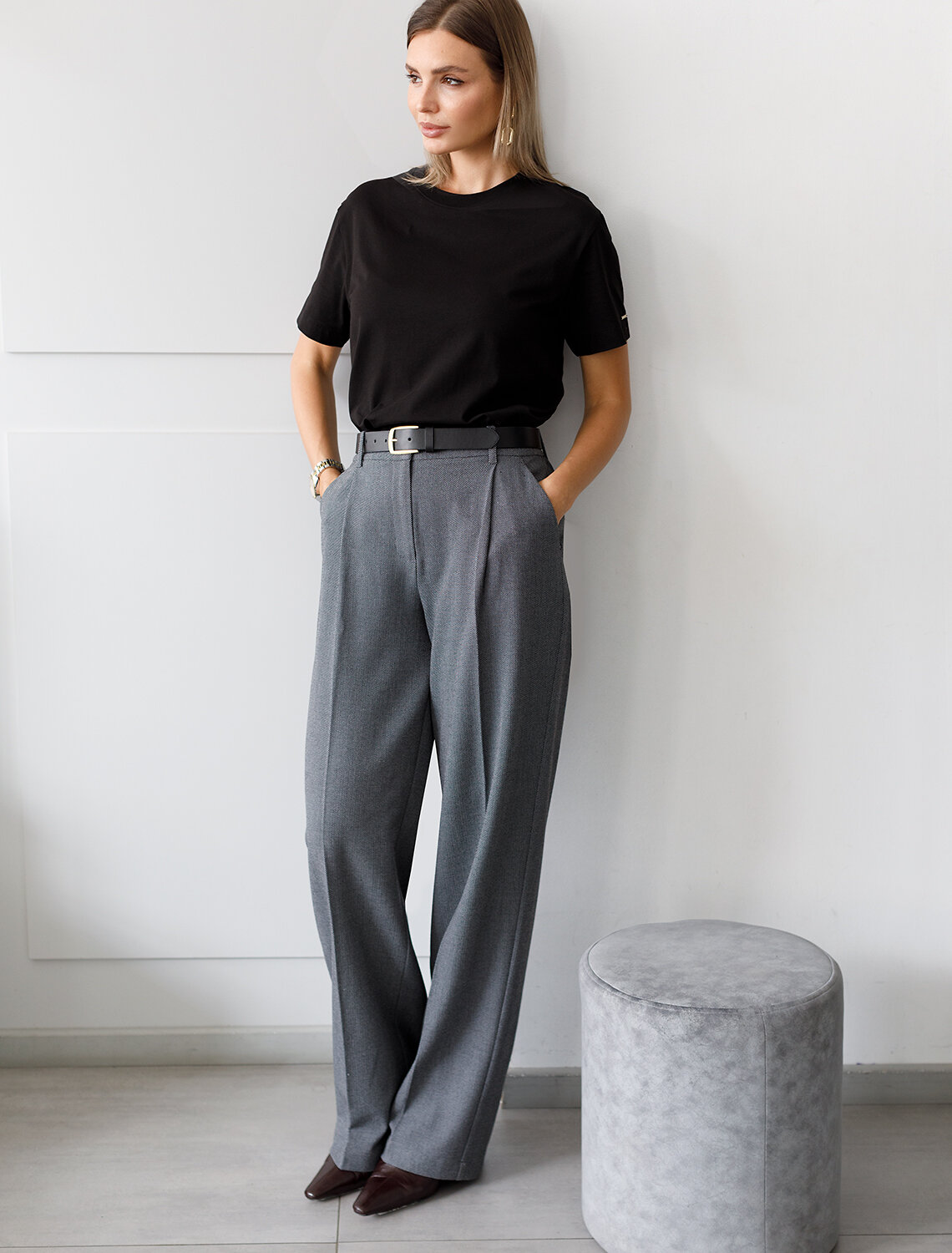 ст. цена1290руб.! VILATTE Футболка D49.018черный