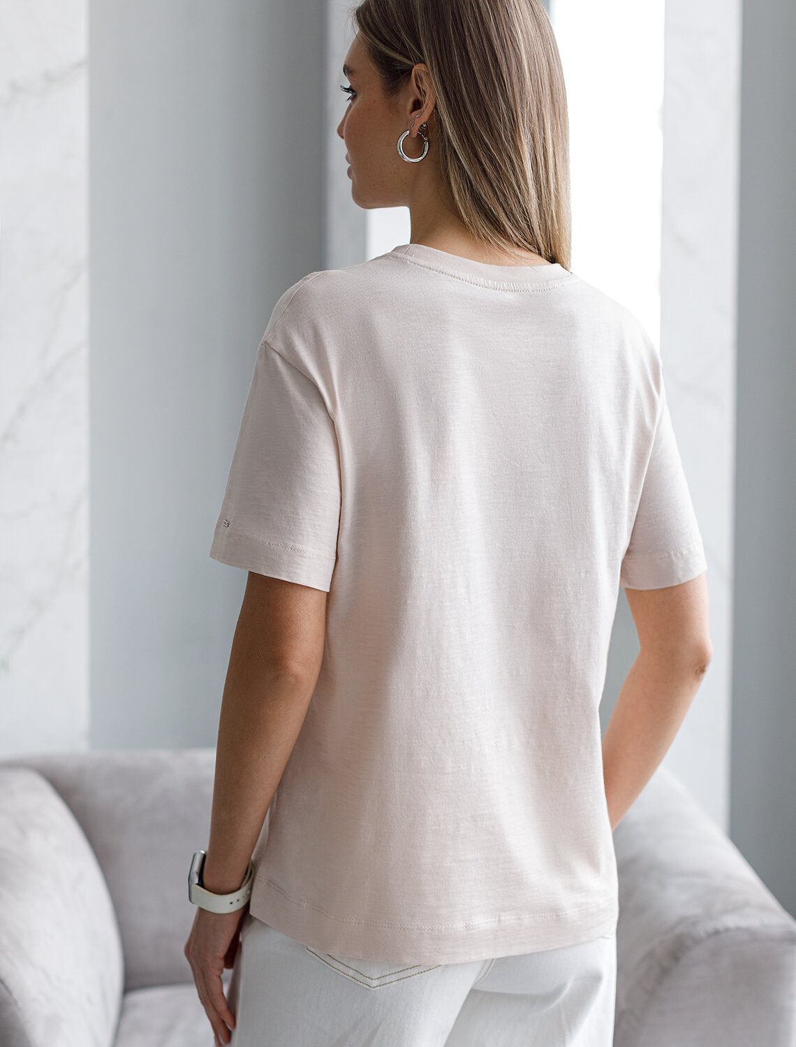 ст. цена1450руб.! VILATTE Футболка D49.071овсяный_the mind