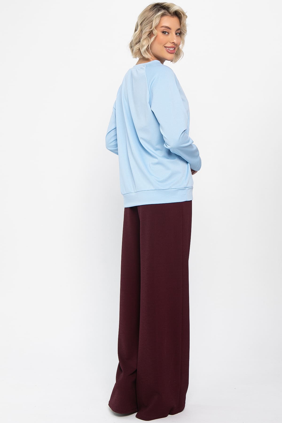 Костюм трикотажный Бергамо (голубой/бордо) К14654-10М