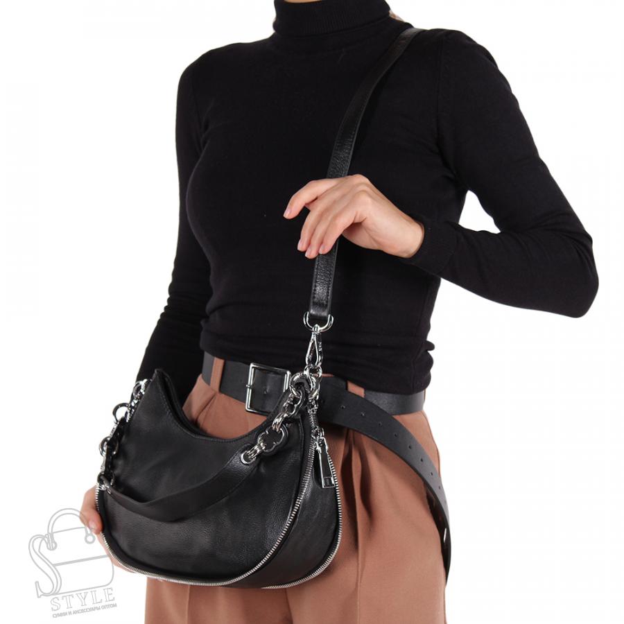 Сумка женская кожаная 1470-1 black Polina&Eiterou/50