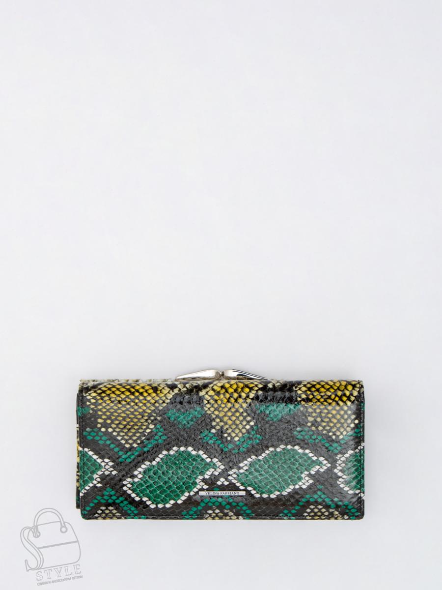 Женский кошелек 7019-3 green Velina Fabbiano в Новосибирске