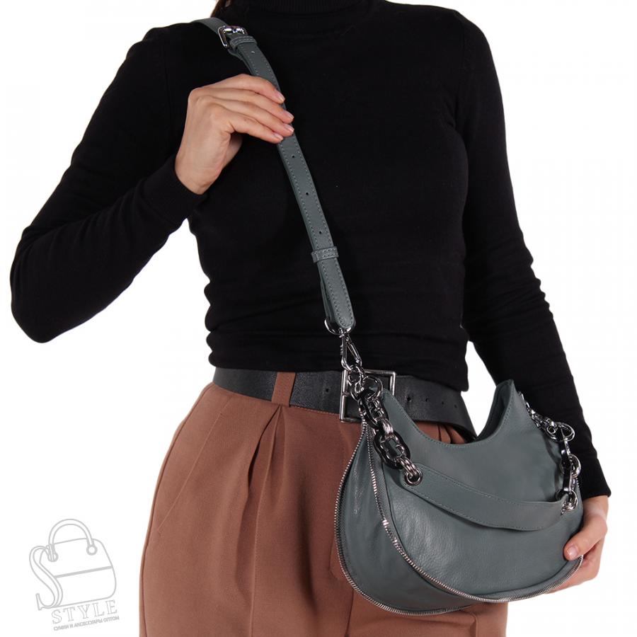 Сумка женская кожаная 1470-1 w.green Polina&Eiterou/50