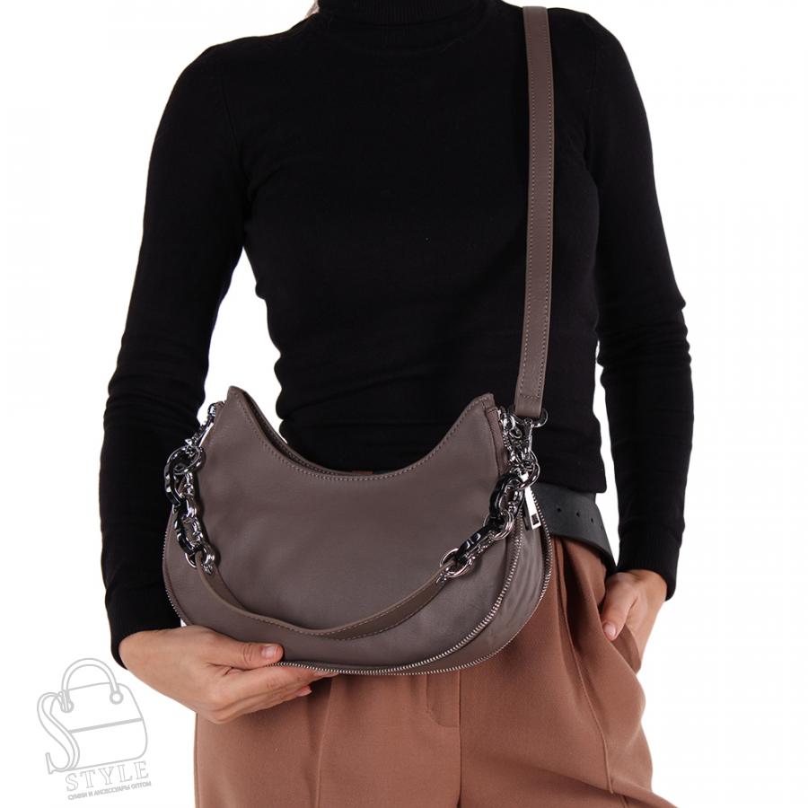 Сумка женская кожаная 1470-1 d.apricot Polina&Eiterou/50