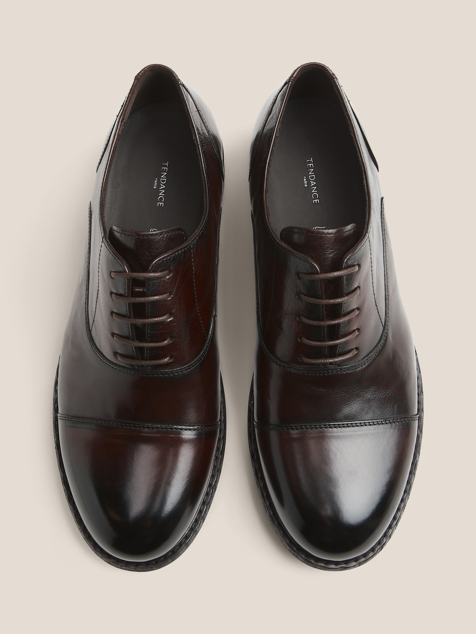 Мужские оксфорды TENDANCE 4848782, красновато-коричневый
