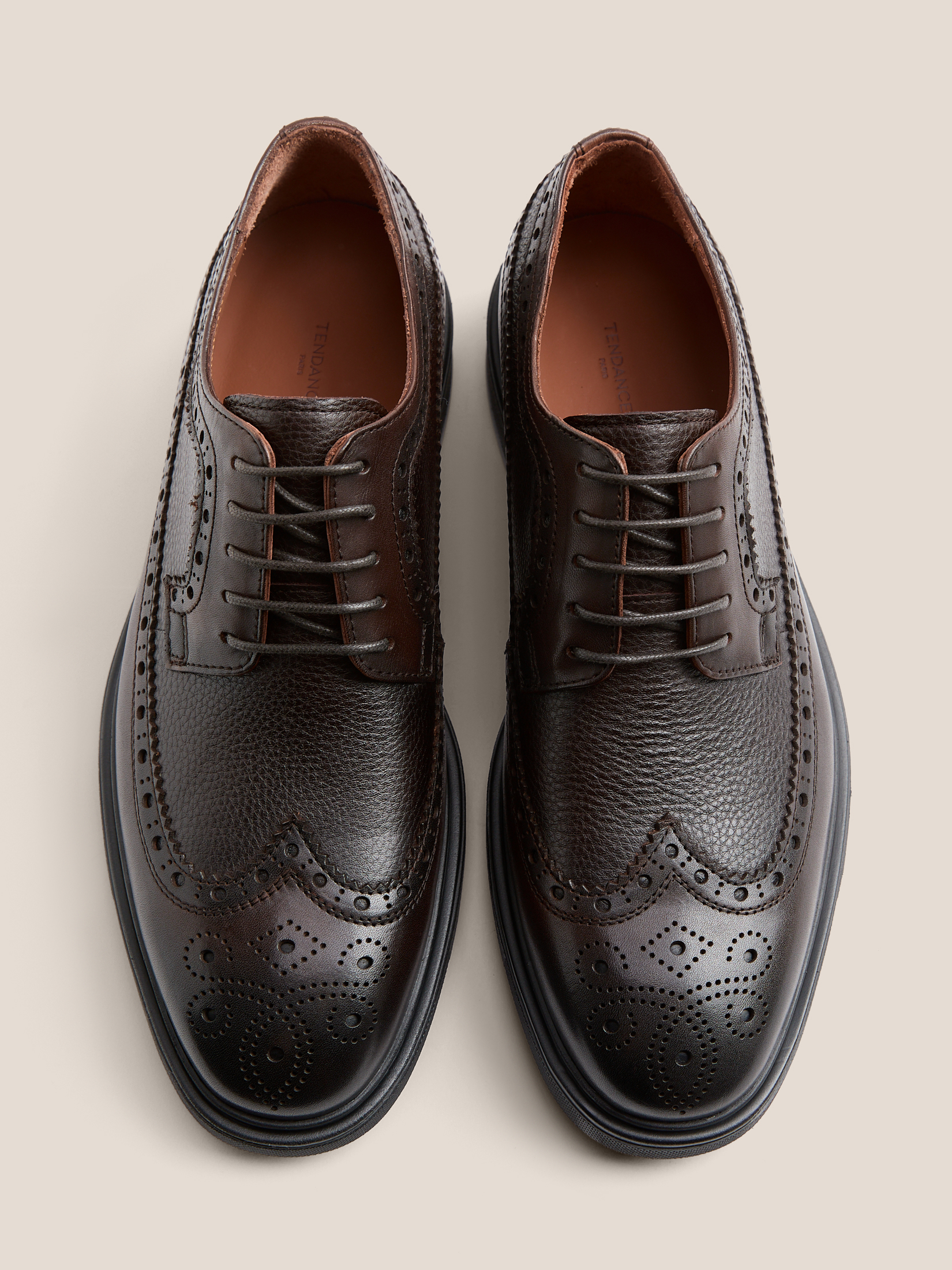 Мужские броги TENDANCE 4584175, темно-коричневый