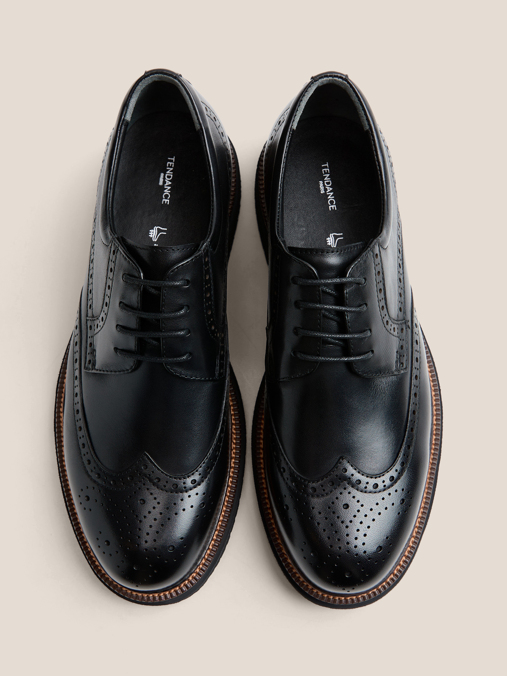 Мужские броги TENDANCE 4699412, черный