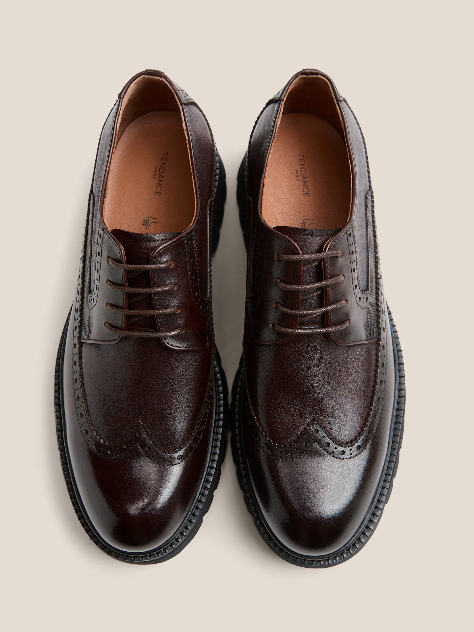 Мужские броги TENDANCE 4699379, темно-коричневый