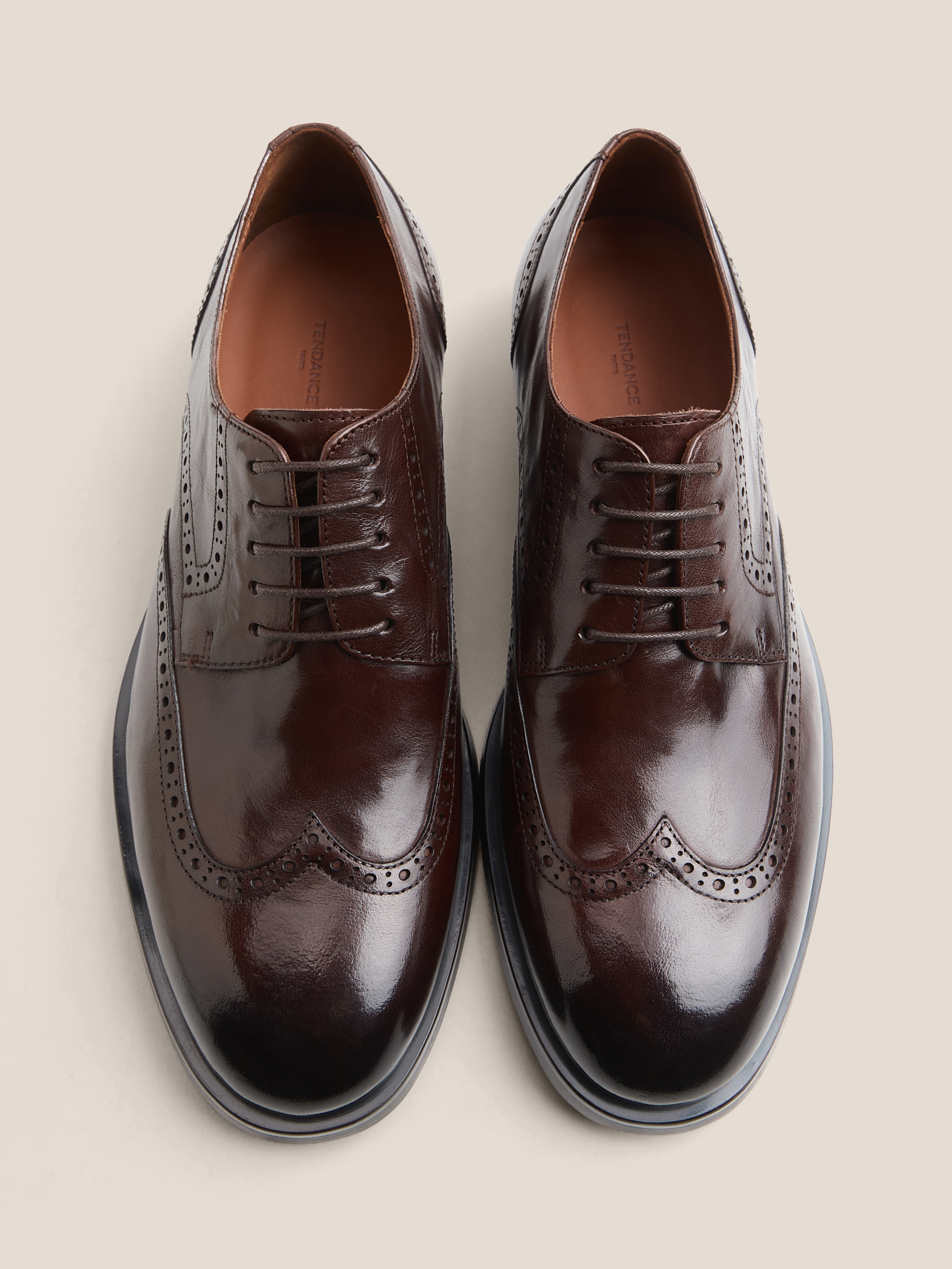 Мужские броги TENDANCE 4732064, темно-коричневый