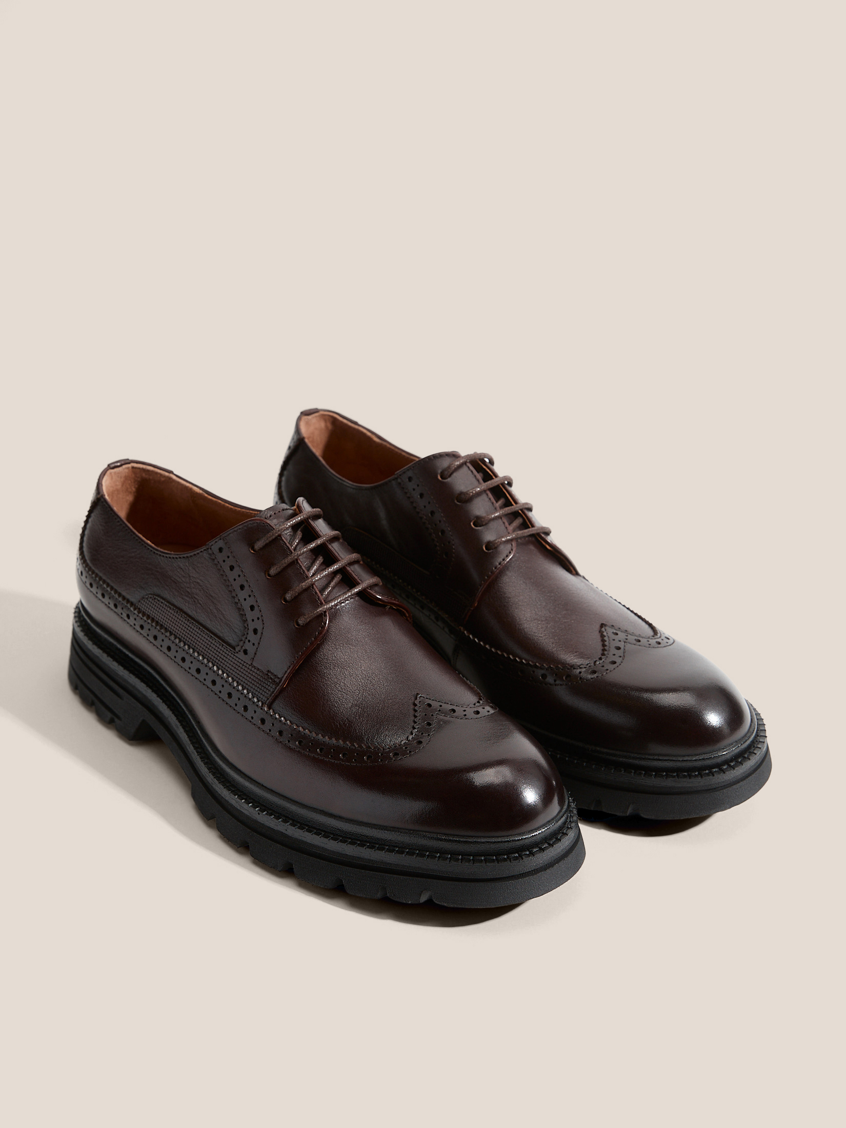 Мужские броги TENDANCE 4699379, темно-коричневый