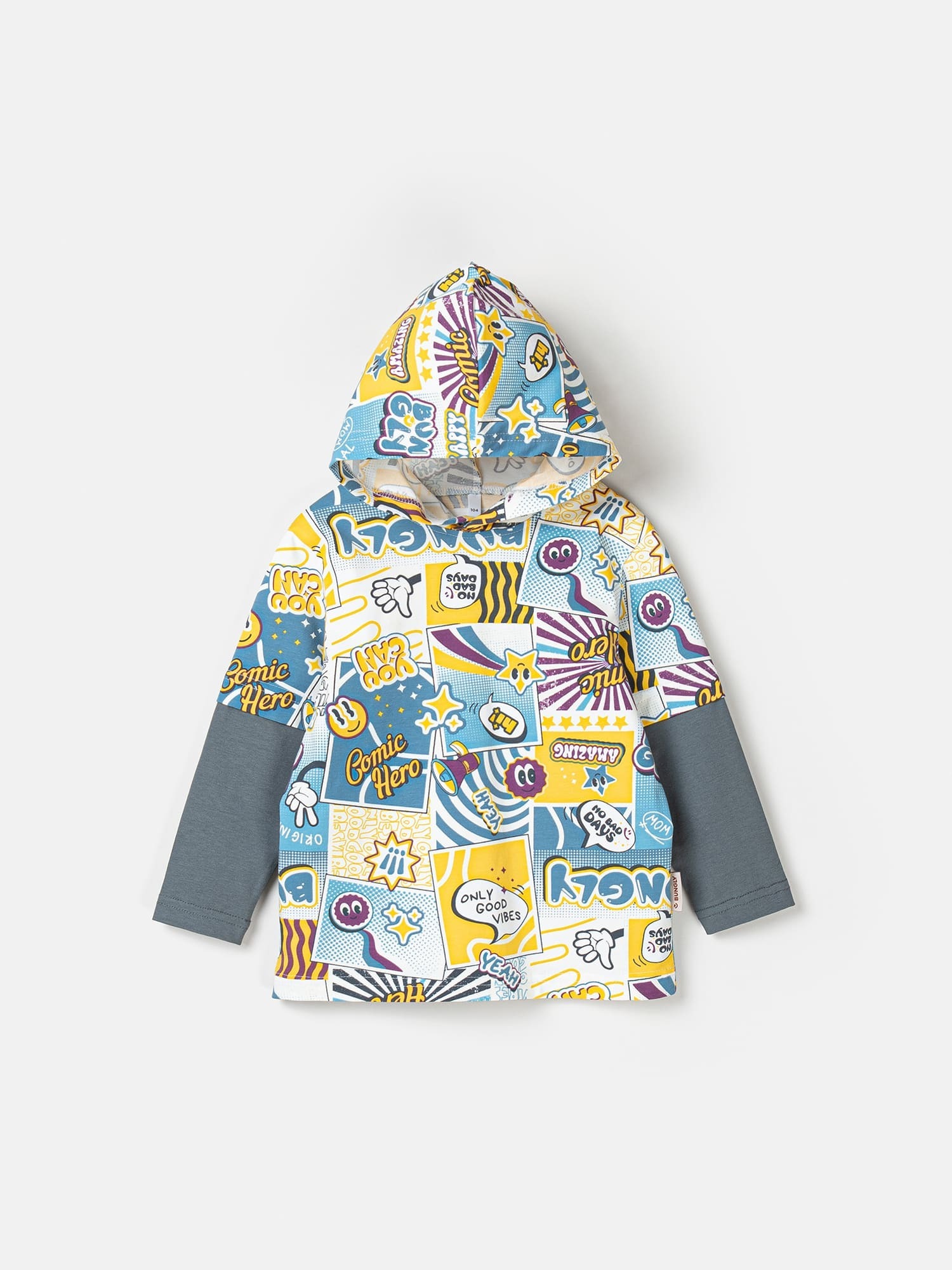 Лонгслив с капюшоном