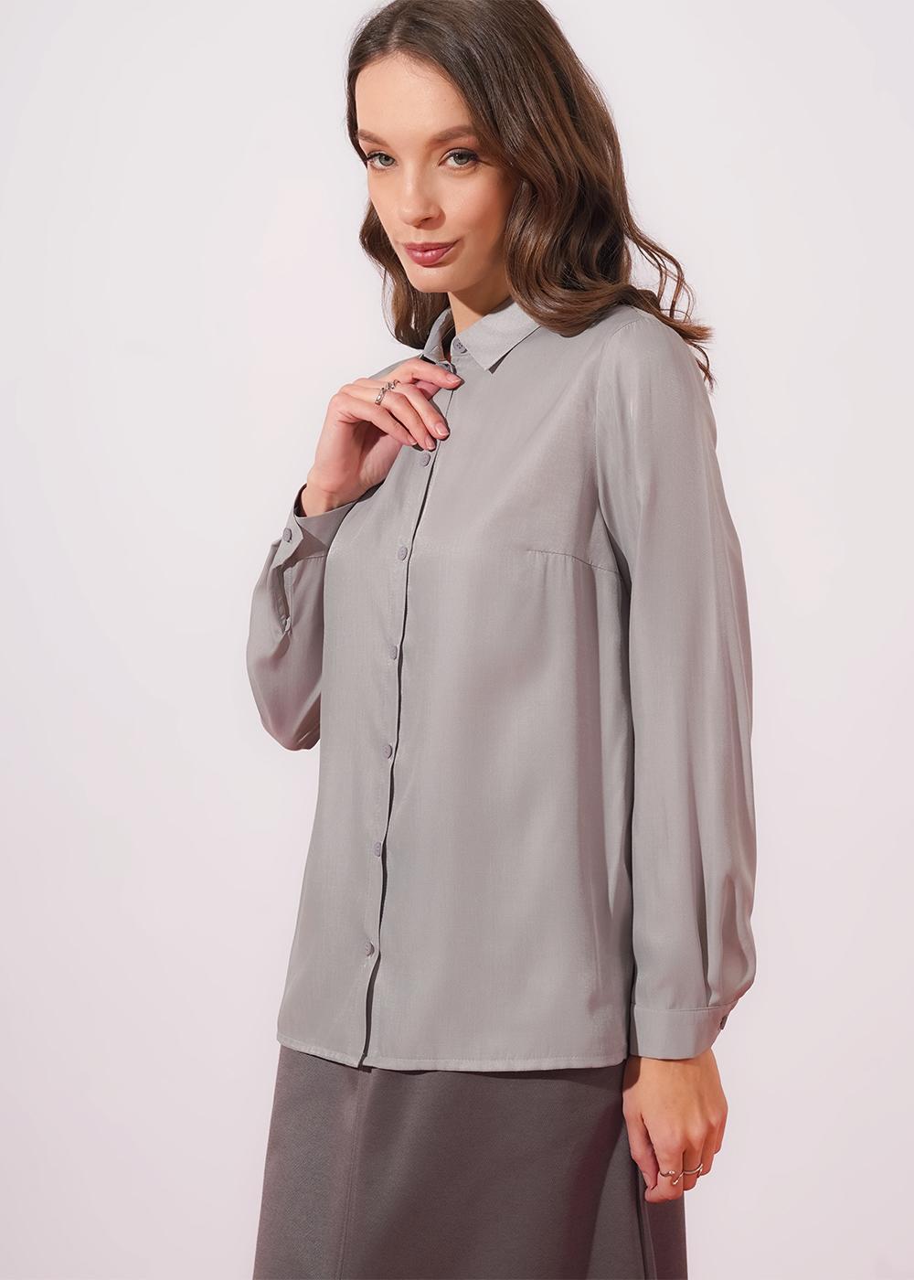 CLE 263260/196шп Блузка женская 263260/196шп Серый