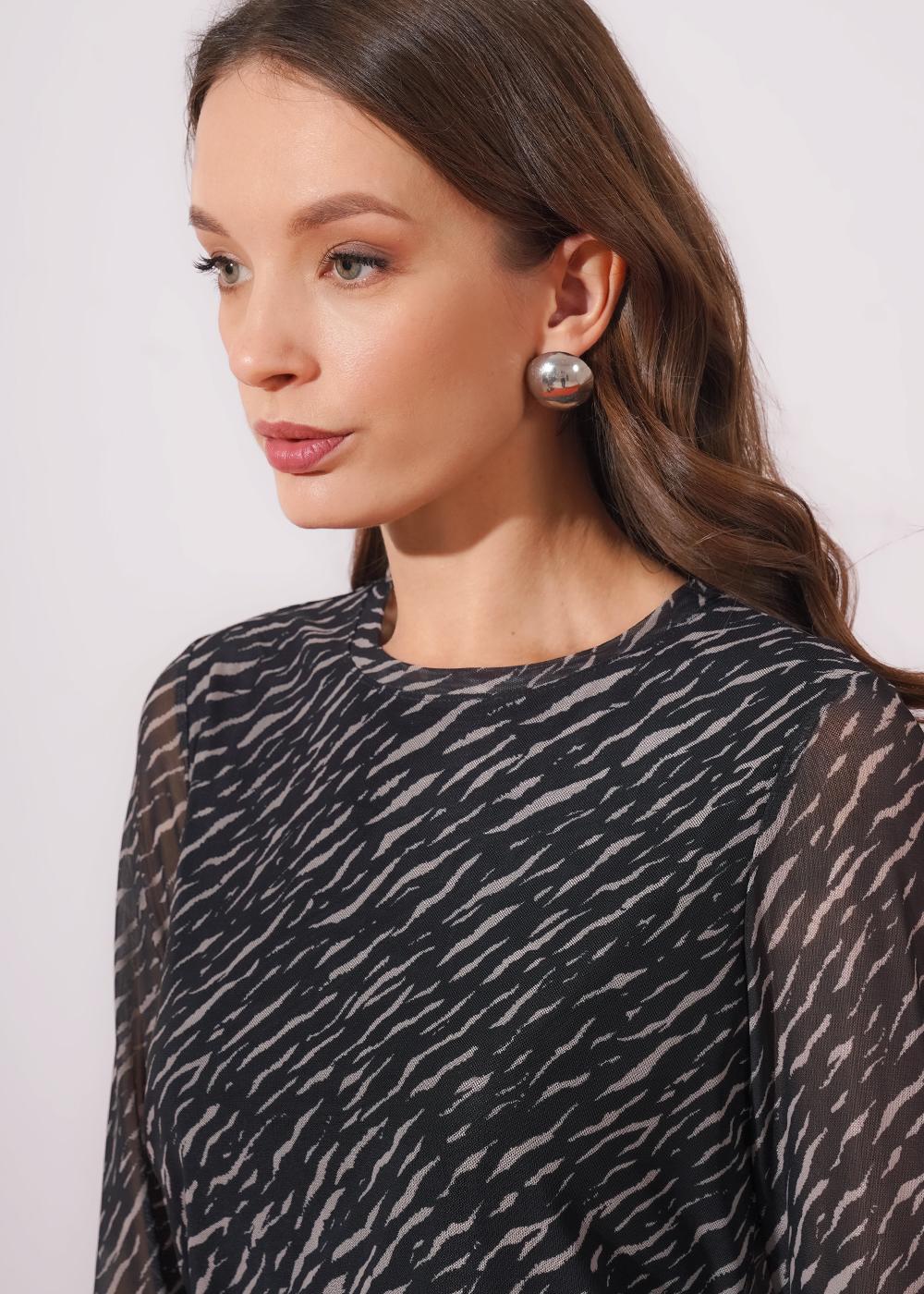 CLE 267083/196емн Джемпер женский 267083/196емн чёрный/св.бежевый