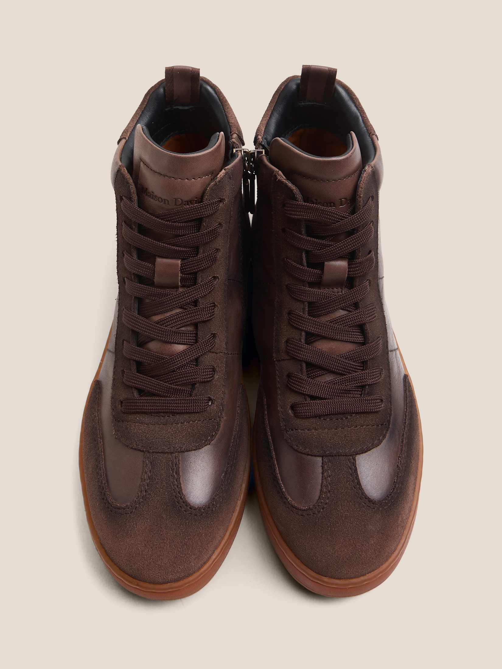 Женские высокие кеды MAISON DAVID 4705971, бежево-коричневый