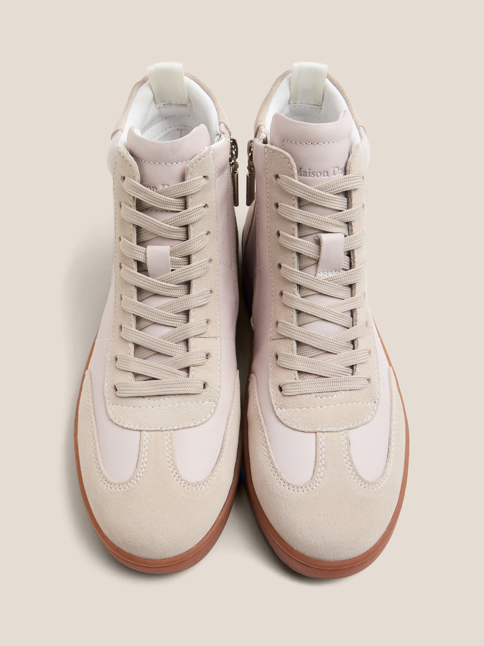 Женские высокие кеды MAISON DAVID 4705943, бледно-розовый