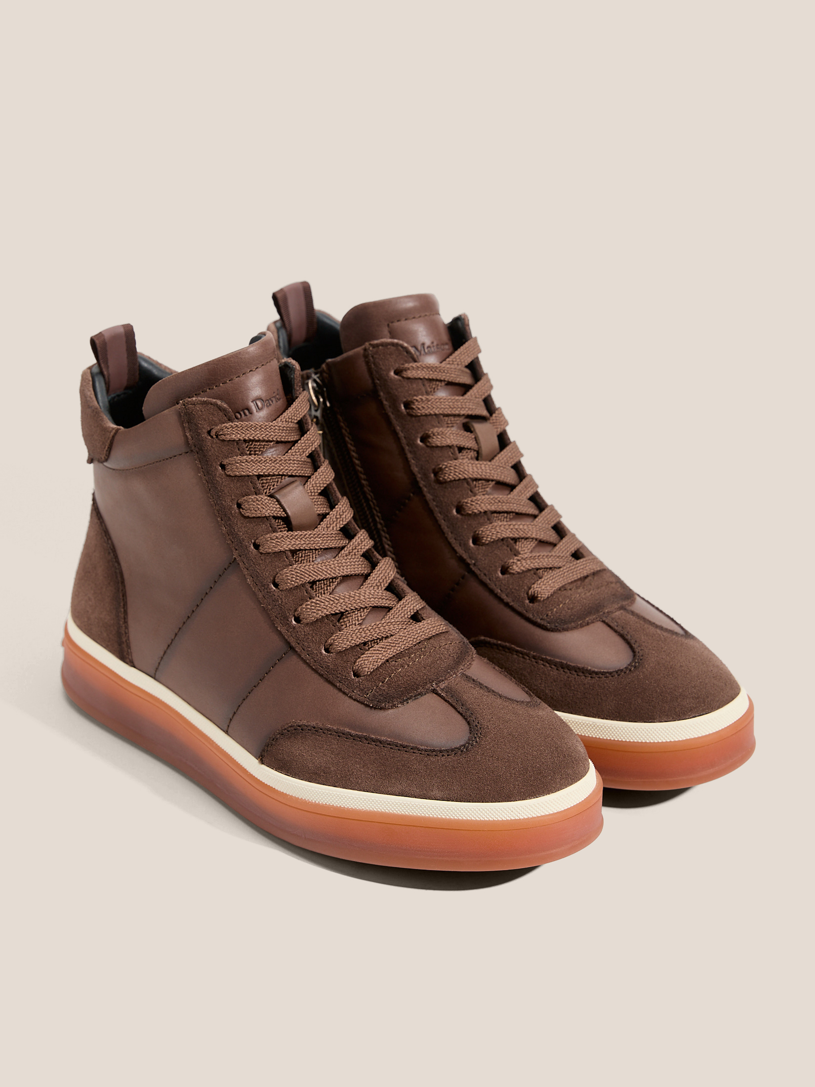 Женские высокие кеды MAISON DAVID 4706266, пыльно-коричневый