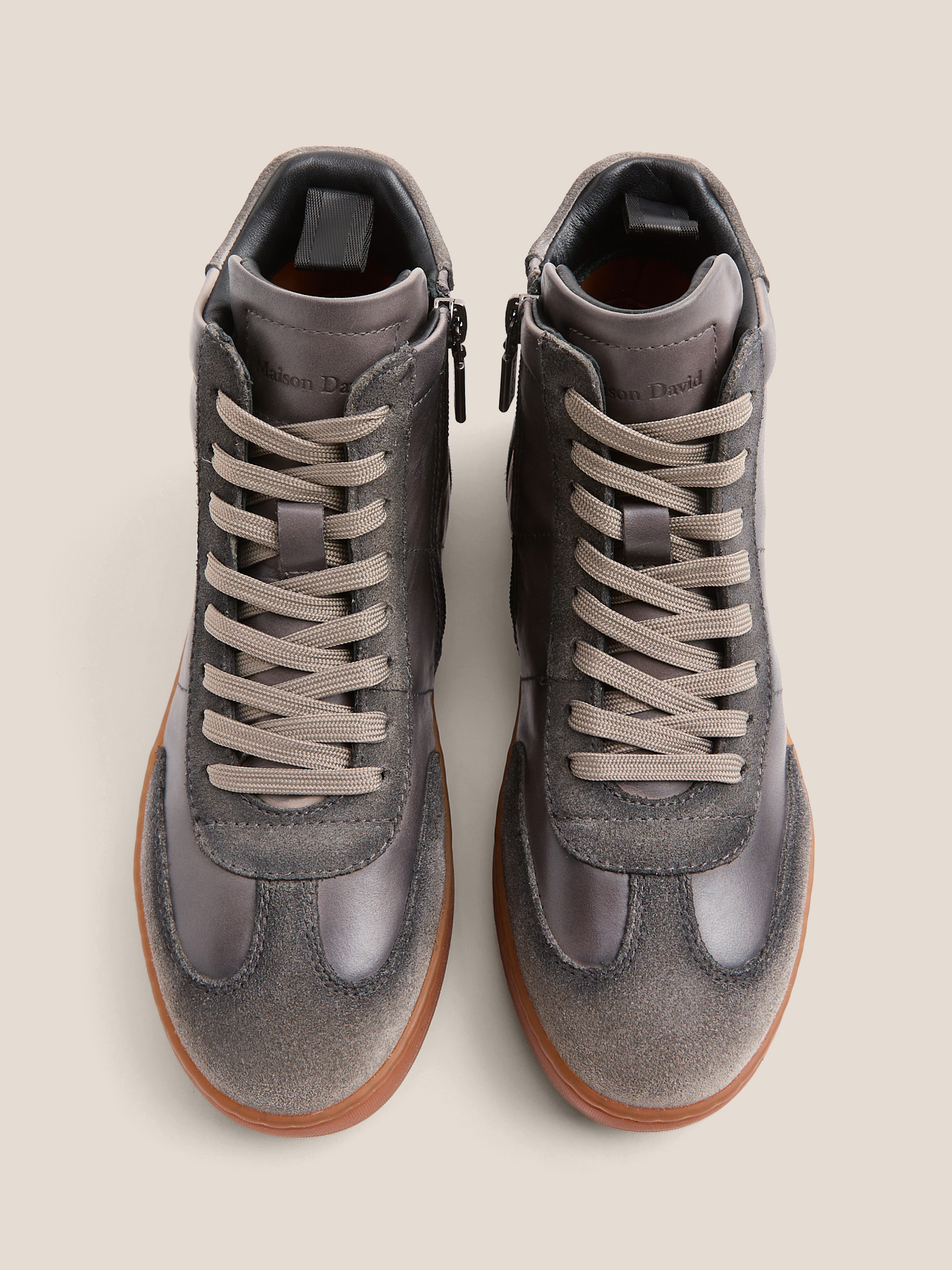 Женские высокие кеды MAISON DAVID 4705915, светло-серый