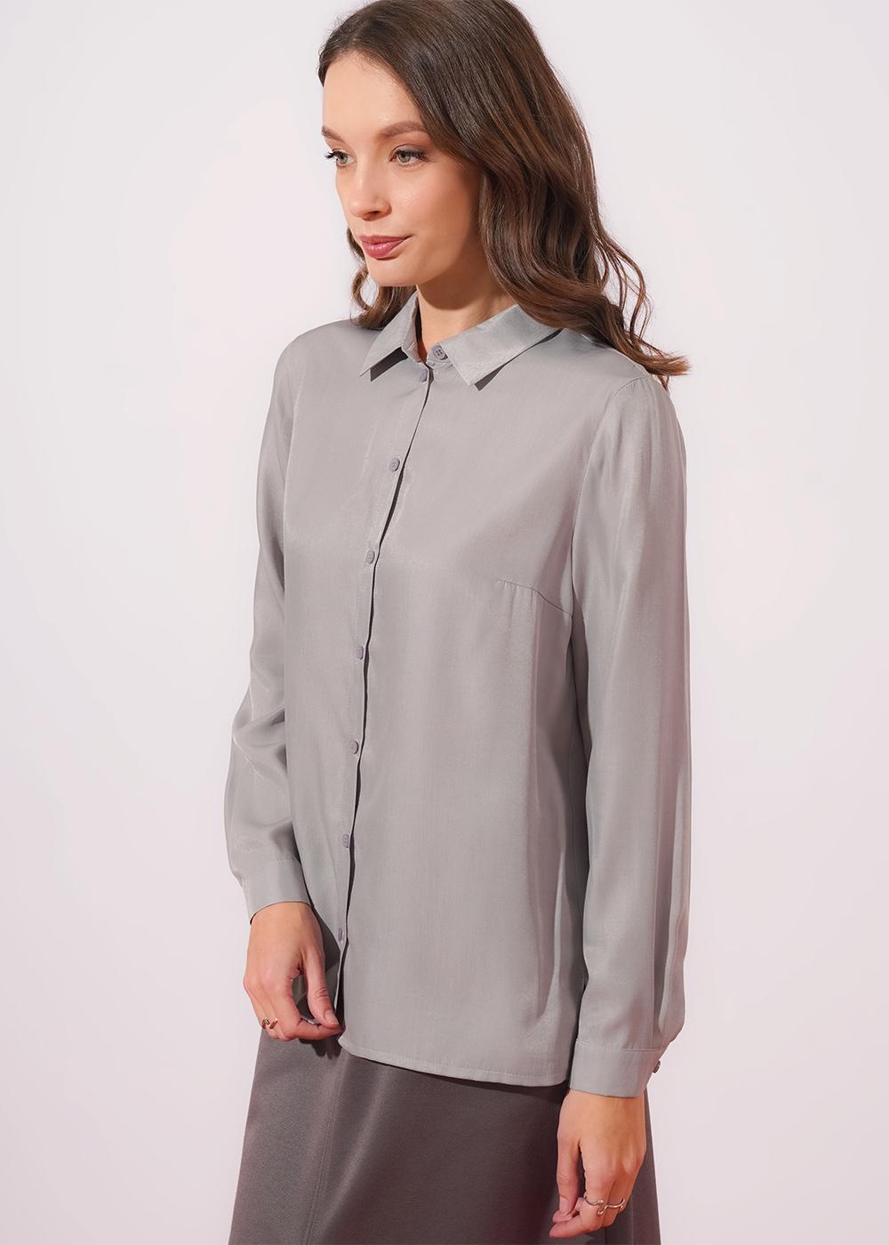 CLE 263260/196шп Блузка женская 263260/196шп Серый