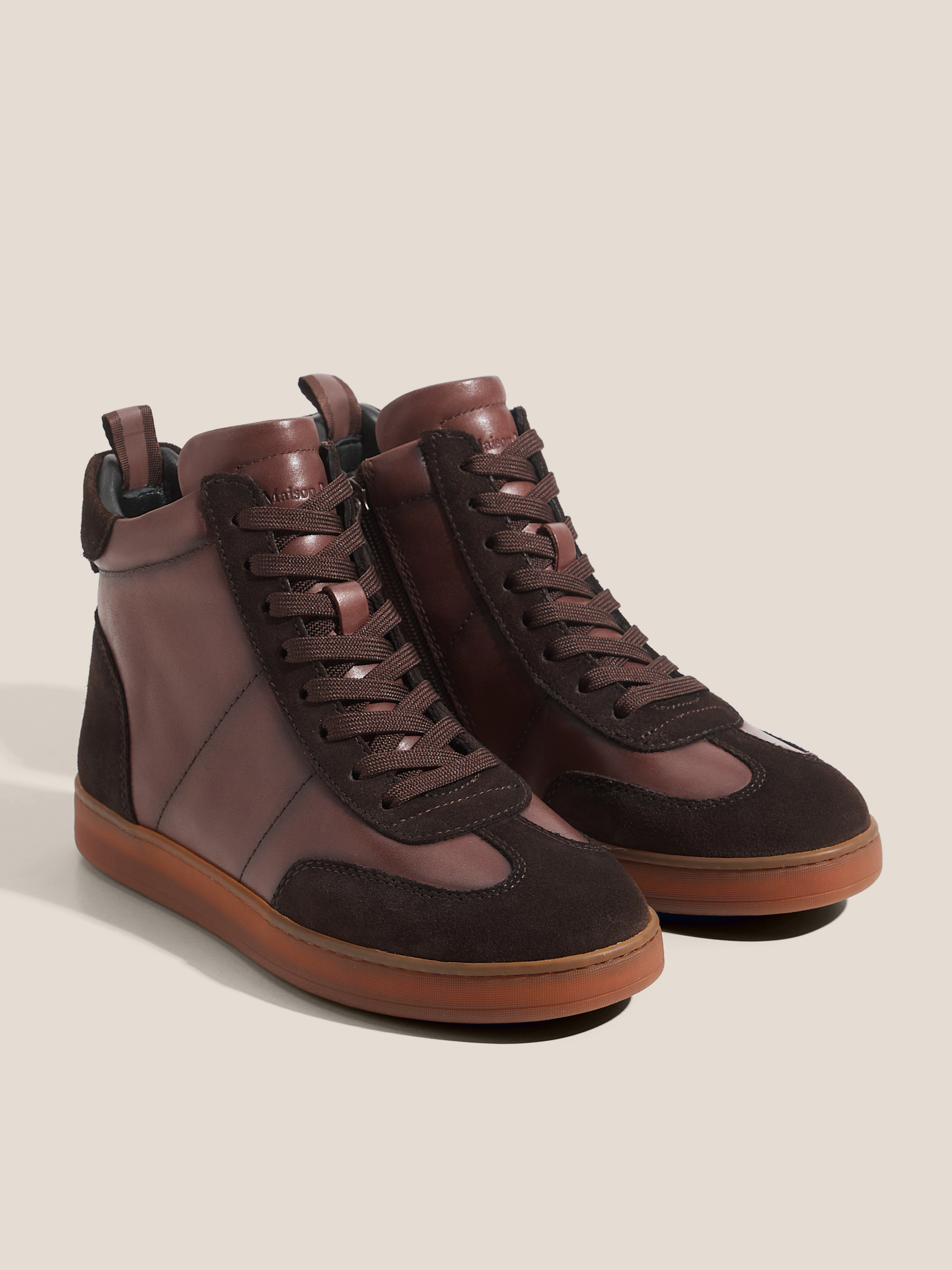 Женские высокие кеды MAISON DAVID 4705775, серовато-коричневый