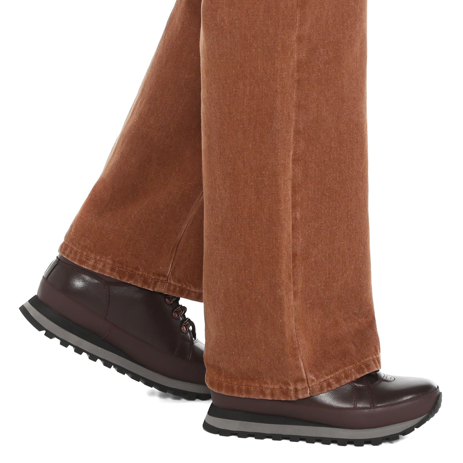 Женские высокие кроссовки MAISON DAVID 3903854, темно-коричневый