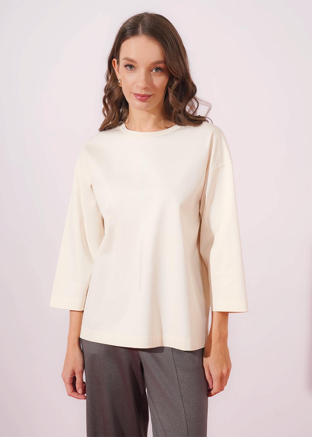CLE 267081/196и_п Джемпер женский 267081/196и_п молочный