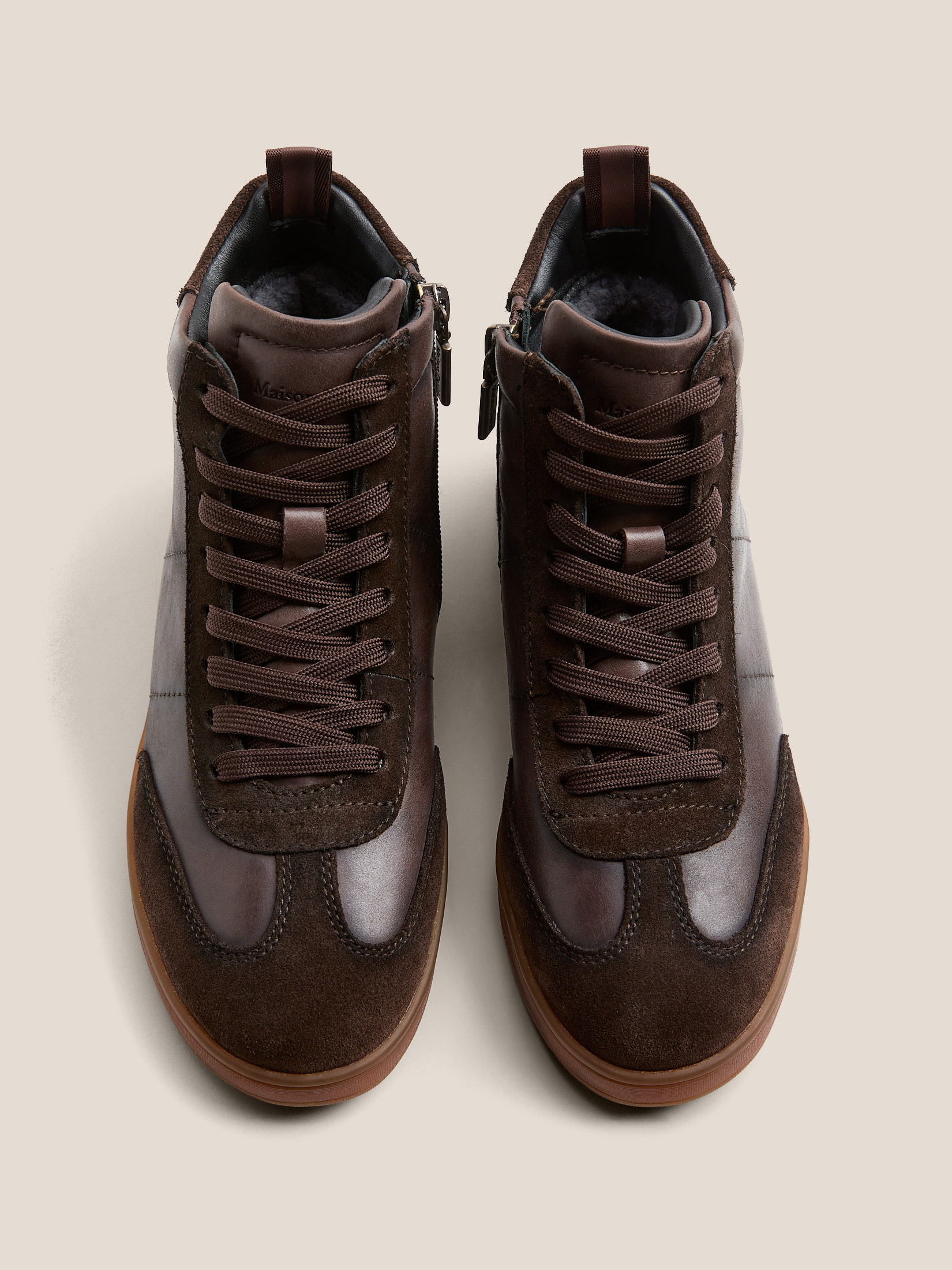 Женские высокие кеды MAISON DAVID 4705761, темно-коричневый