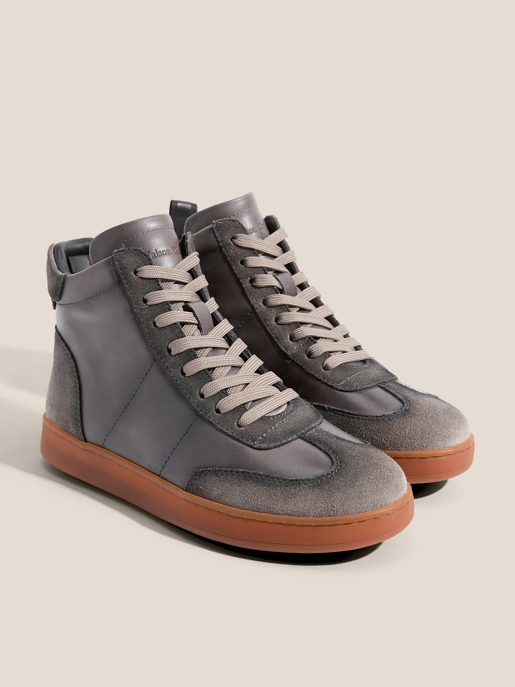 Женские высокие кеды MAISON DAVID 4705915, светло-серый