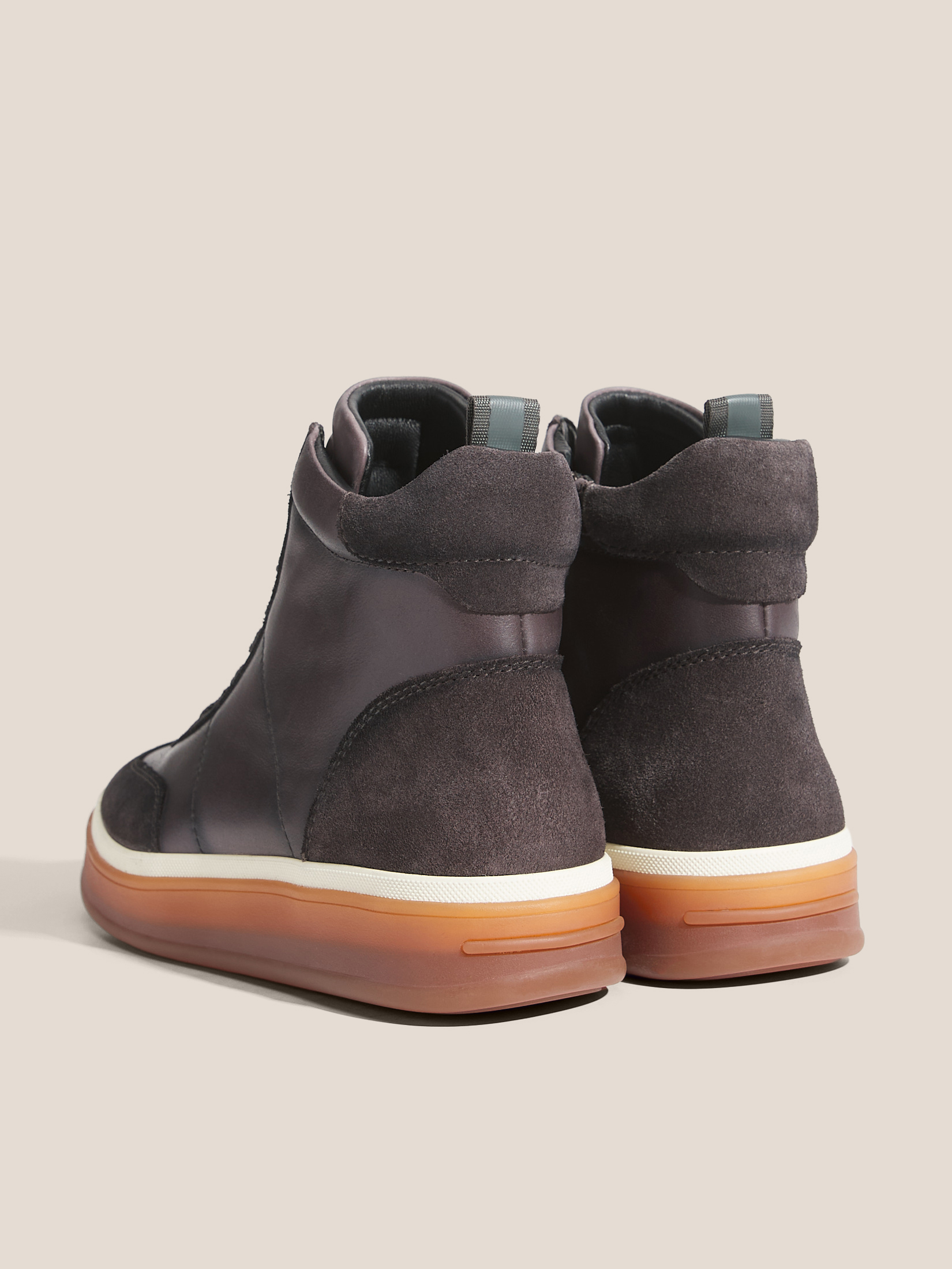 Женские высокие кеды MAISON DAVID 4706140, коричнево-серый