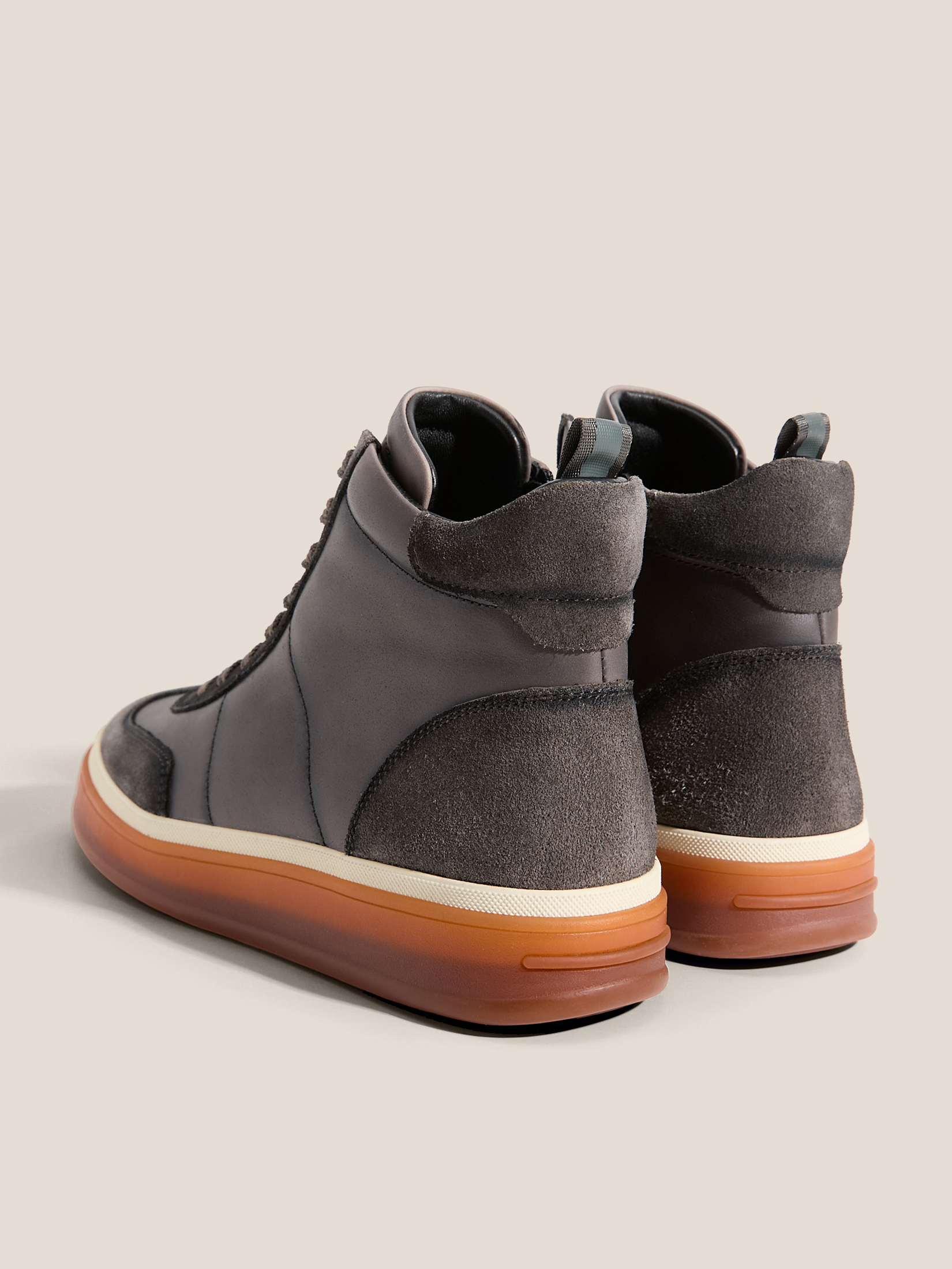 Женские высокие кеды MAISON DAVID 4706196, серо-коричневый