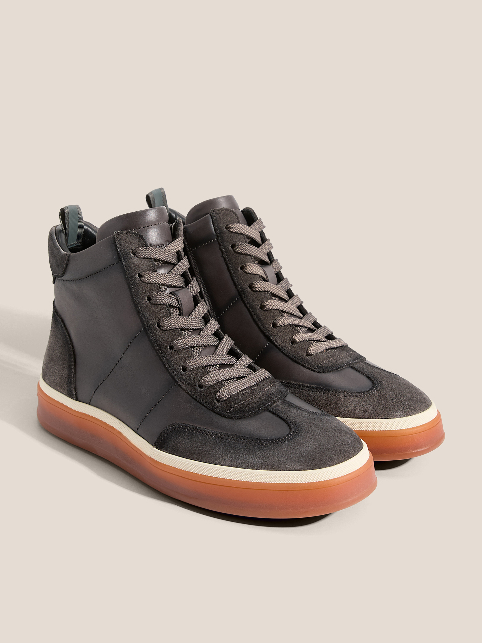 Женские высокие кеды MAISON DAVID 4706196, серо-коричневый