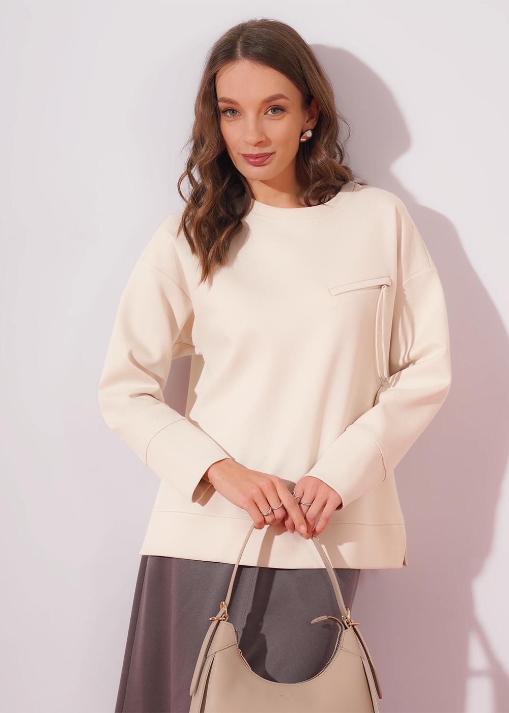 CLE 267098/196д Джемпер женский 267098/196д молочный