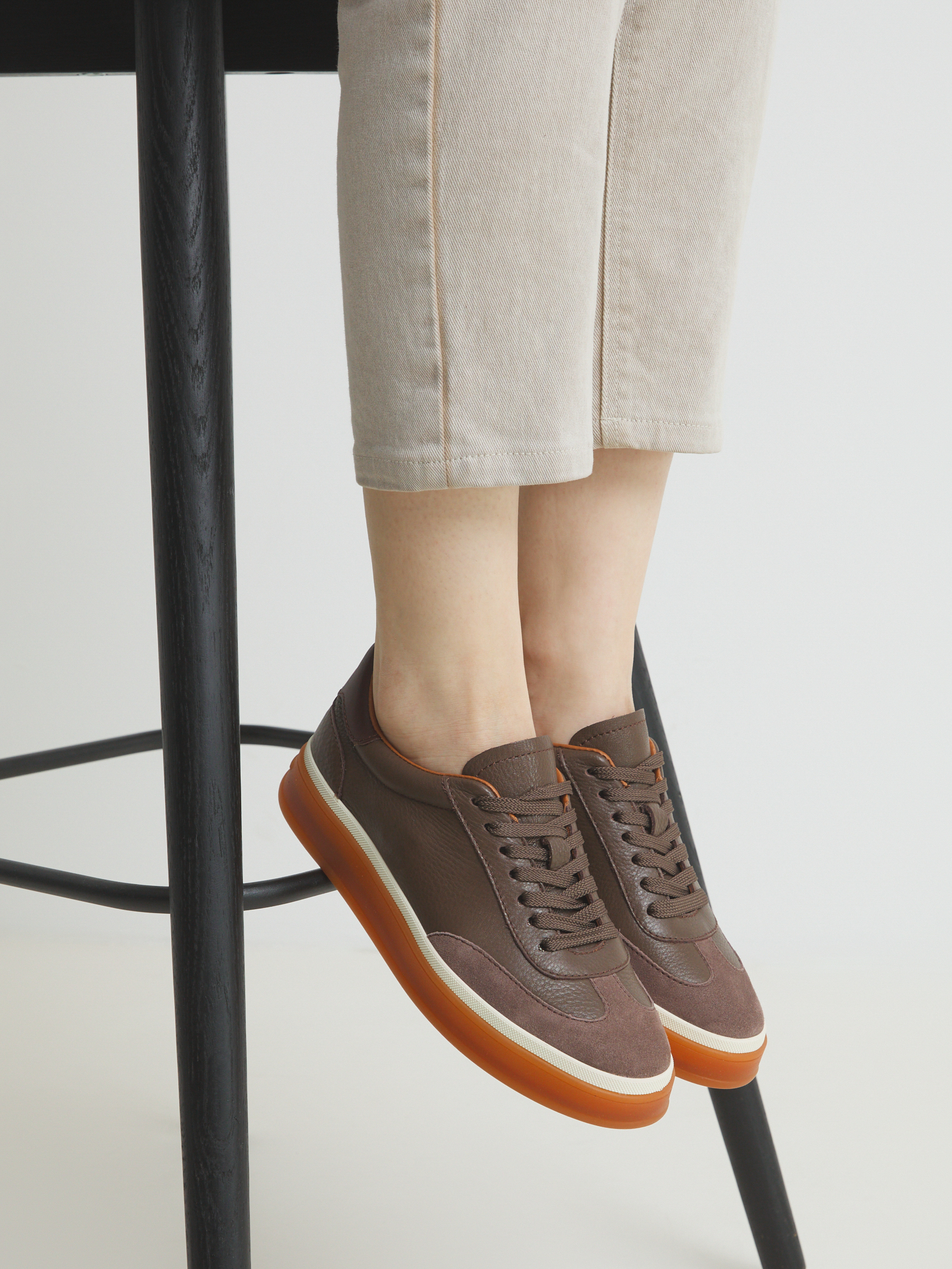 Женские кеды MAISON DAVID 4391104, зеленовато-коричневый