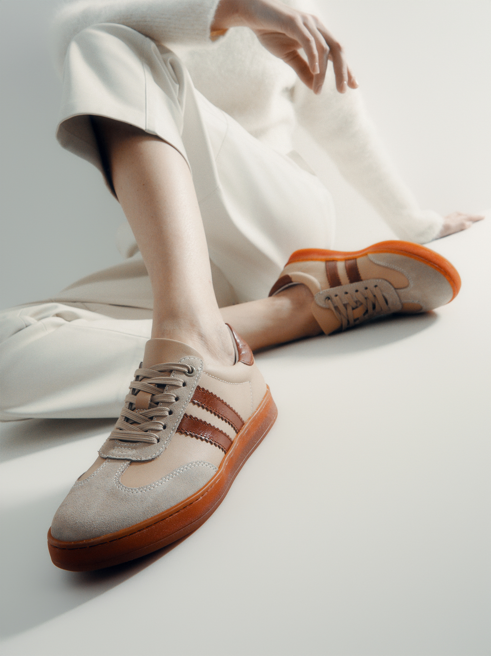 Женские кеды MAISON DAVID 4251025, бежевый