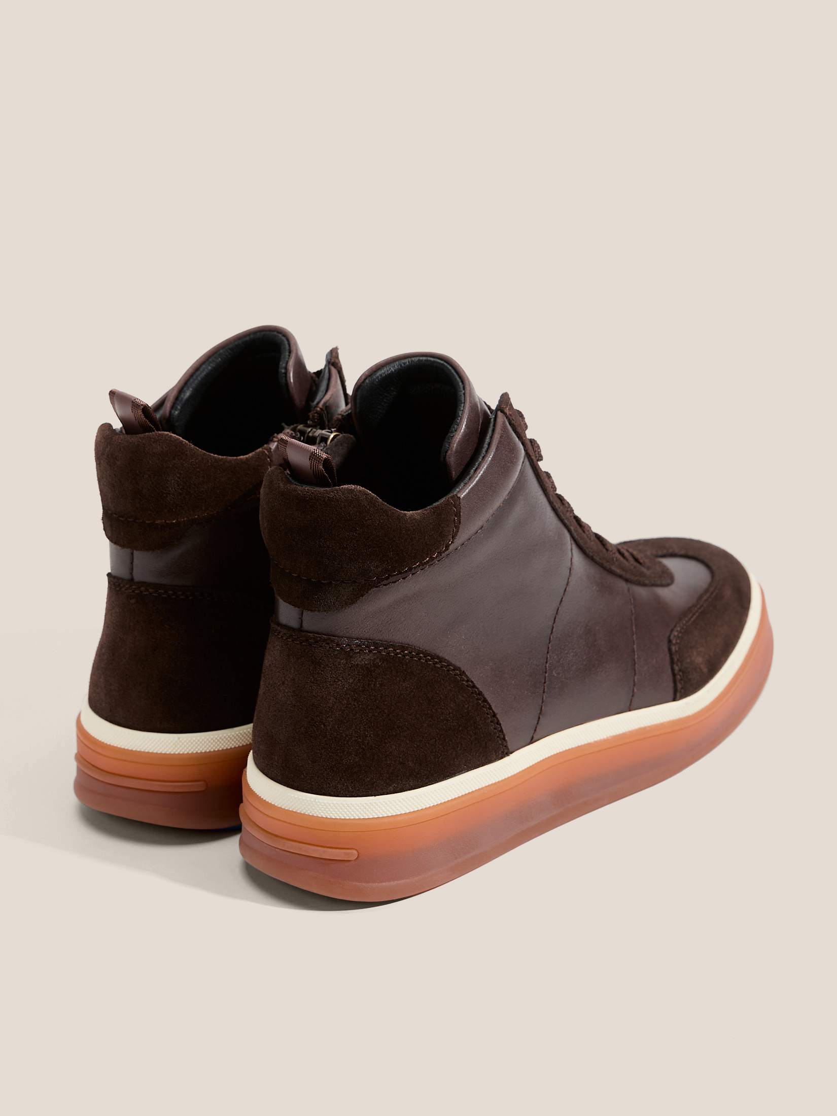 Женские высокие кеды MAISON DAVID 4706028, темно-коричневый