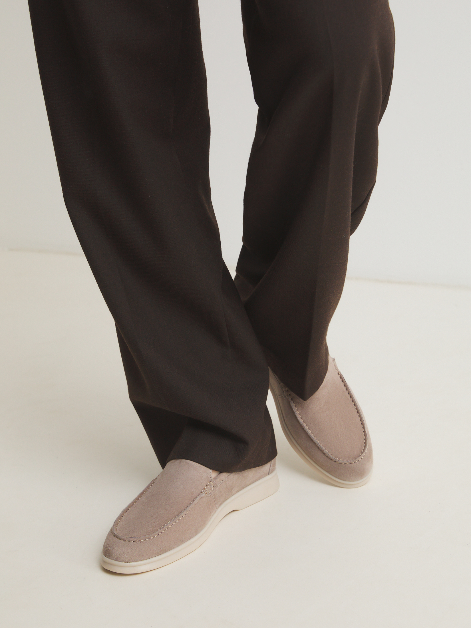 Мужские лоферы TENDANCE 3283991, бежево-серый