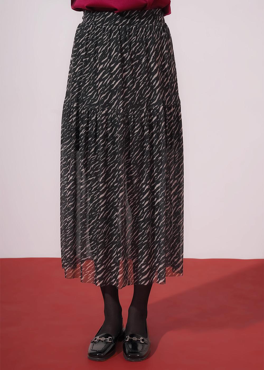 CLE 267080/196емн Юбка женская 267080/196емн чёрный/св.бежевый