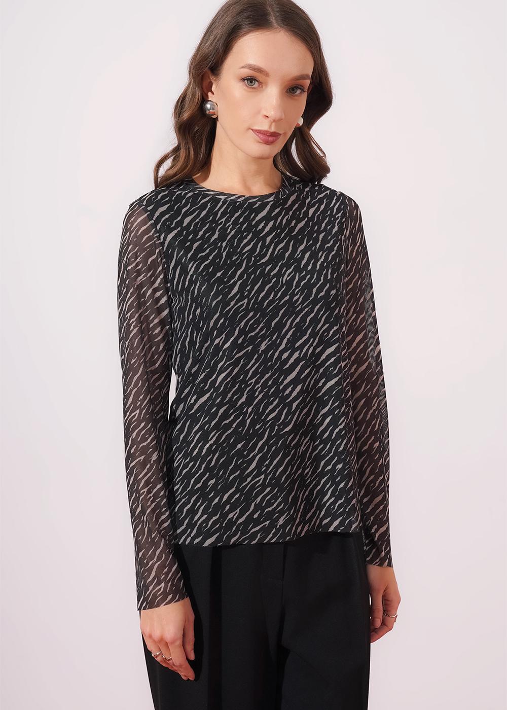 CLE 267083/196емн Джемпер женский 267083/196емн чёрный/св.бежевый